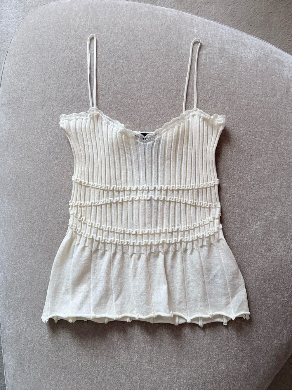 Zara Romantic Knit Top - New